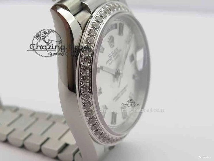 Bracelet 40mm SS ETA2836 On Diamond Silver Bezel Edition BP Dial Maker Day SS Best Date 0522